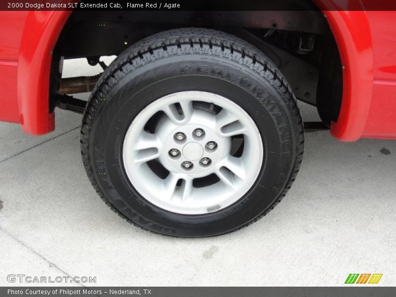 Flame Red / Agate 2000 Dodge Dakota SLT Extended Cab