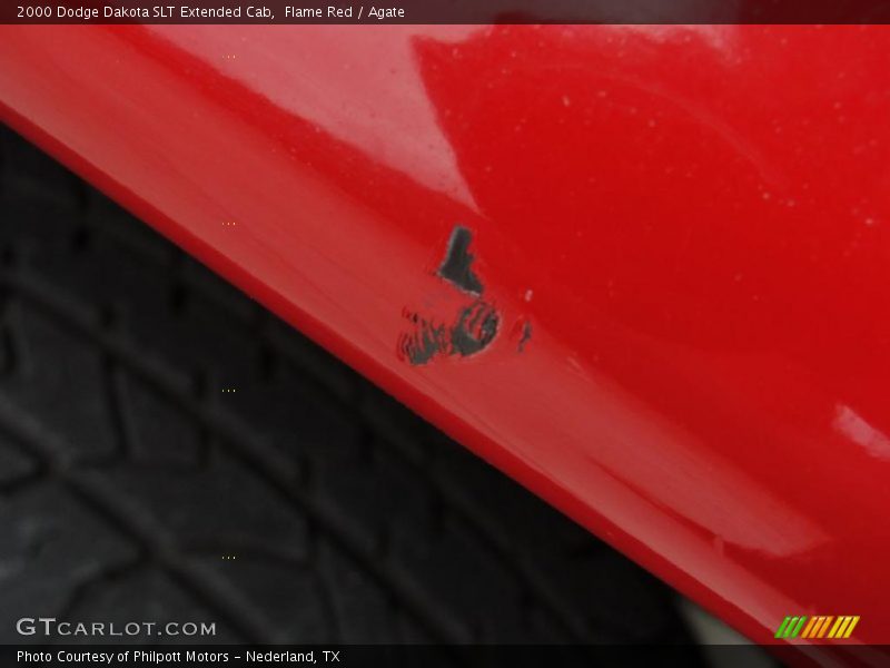 Flame Red / Agate 2000 Dodge Dakota SLT Extended Cab