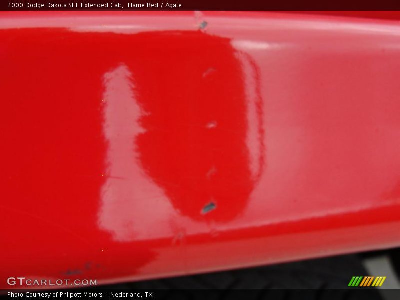 Flame Red / Agate 2000 Dodge Dakota SLT Extended Cab