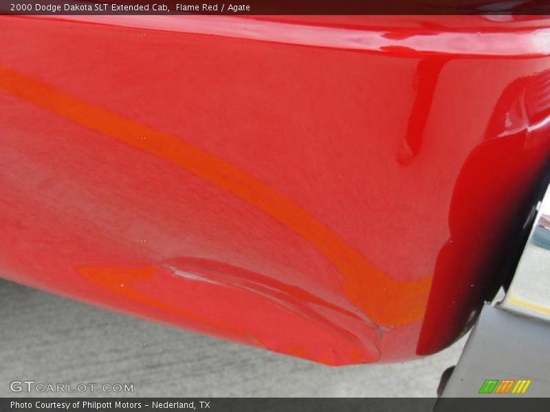 Flame Red / Agate 2000 Dodge Dakota SLT Extended Cab