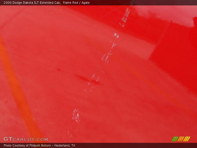 Flame Red / Agate 2000 Dodge Dakota SLT Extended Cab