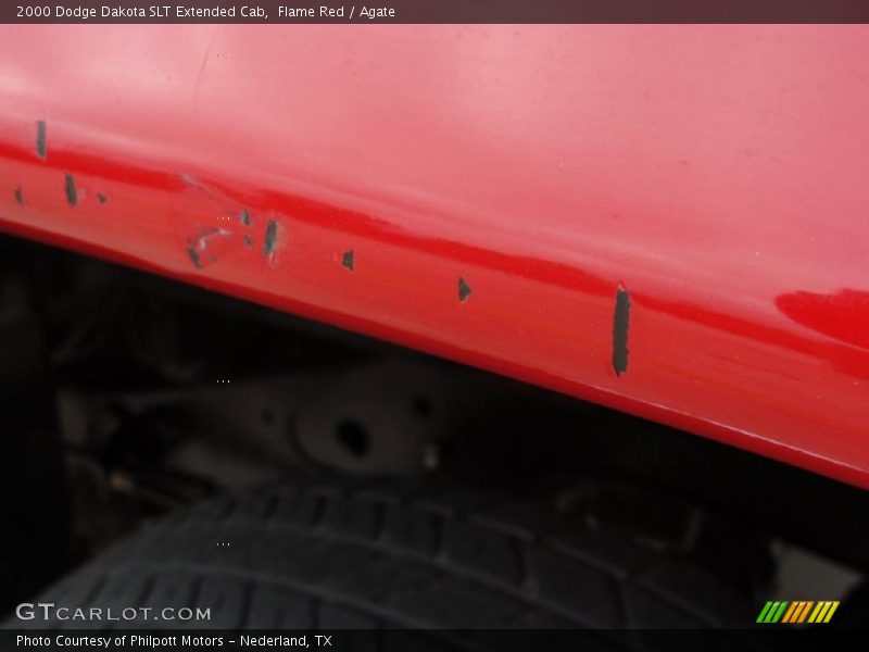 Flame Red / Agate 2000 Dodge Dakota SLT Extended Cab