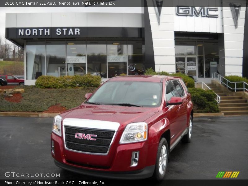Merlot Jewel Metallic / Jet Black 2010 GMC Terrain SLE AWD