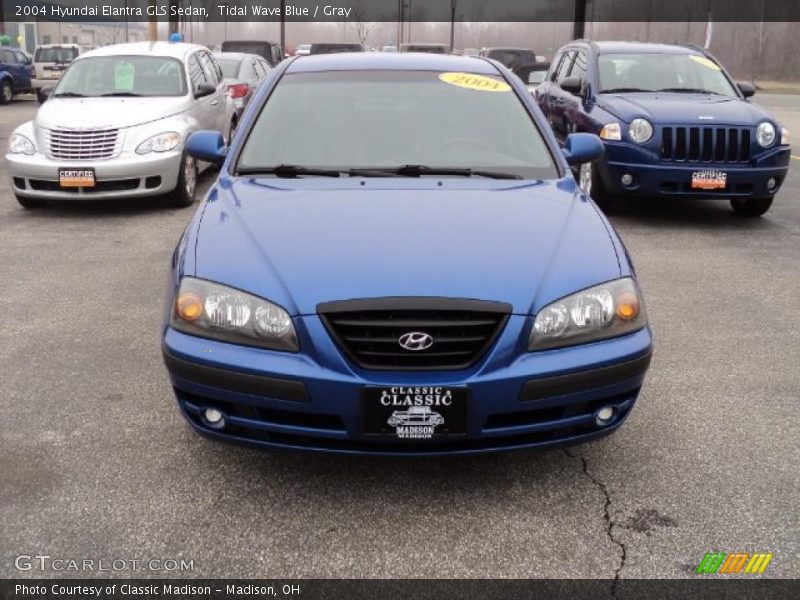 Tidal Wave Blue / Gray 2004 Hyundai Elantra GLS Sedan