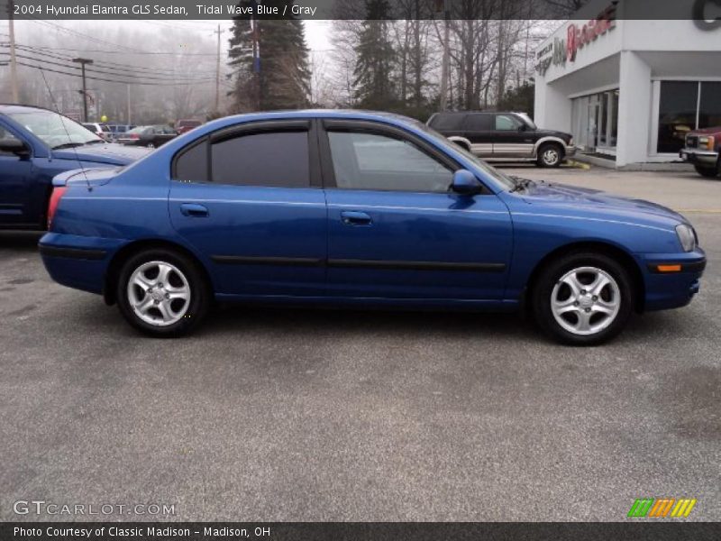 Tidal Wave Blue / Gray 2004 Hyundai Elantra GLS Sedan