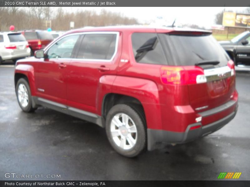 Merlot Jewel Metallic / Jet Black 2010 GMC Terrain SLE AWD