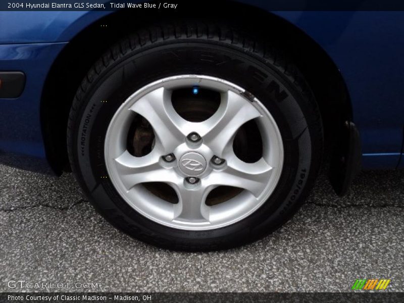 Tidal Wave Blue / Gray 2004 Hyundai Elantra GLS Sedan