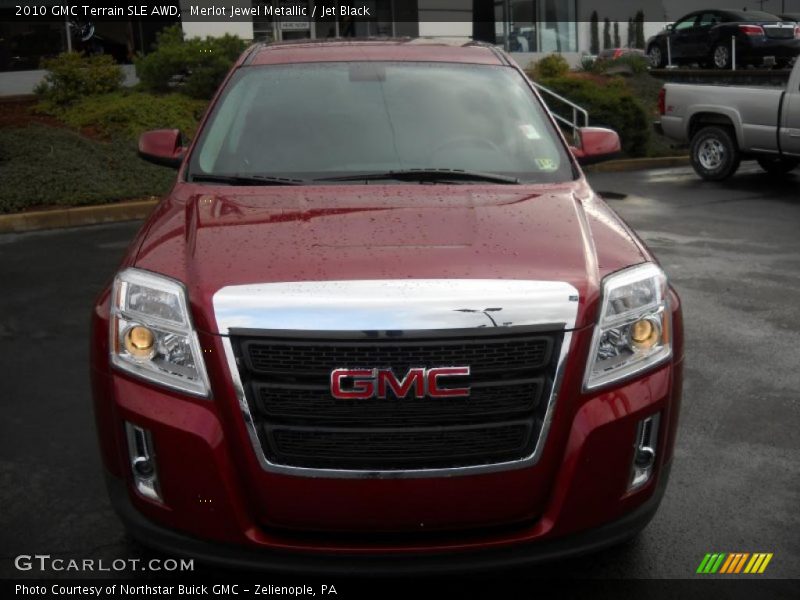 Merlot Jewel Metallic / Jet Black 2010 GMC Terrain SLE AWD