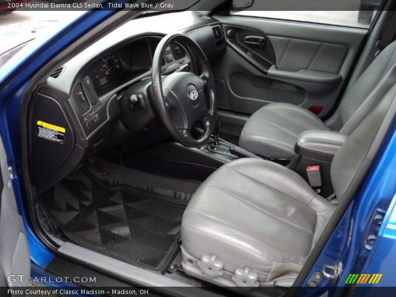Tidal Wave Blue / Gray 2004 Hyundai Elantra GLS Sedan