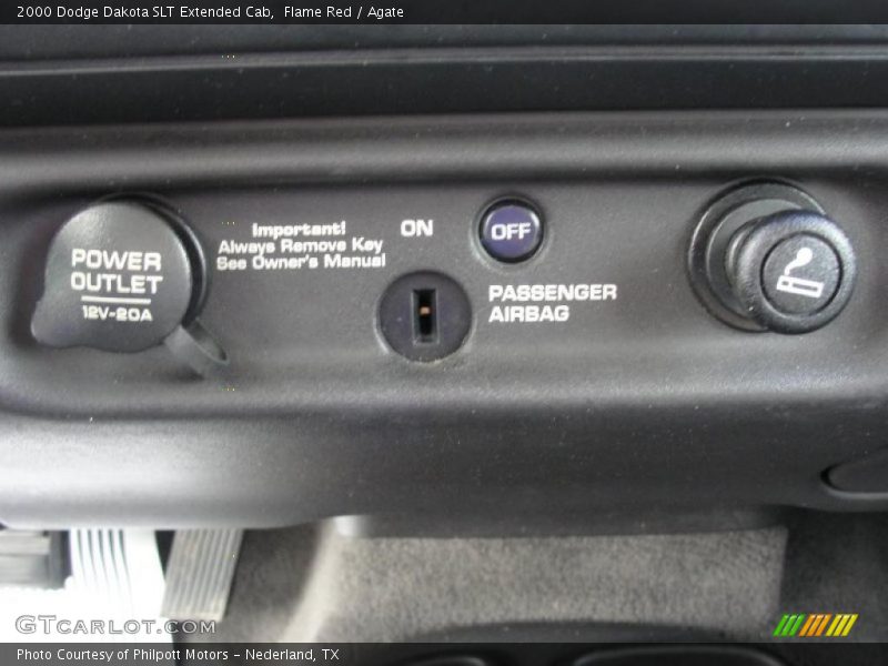 Flame Red / Agate 2000 Dodge Dakota SLT Extended Cab