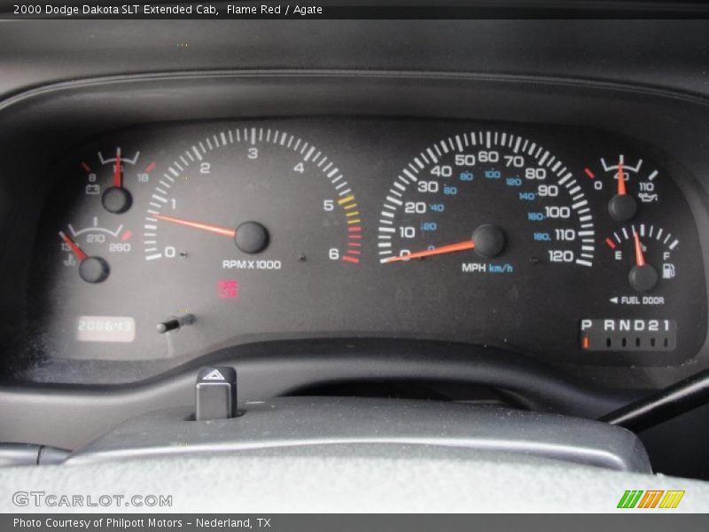  2000 Dakota SLT Extended Cab SLT Extended Cab Gauges