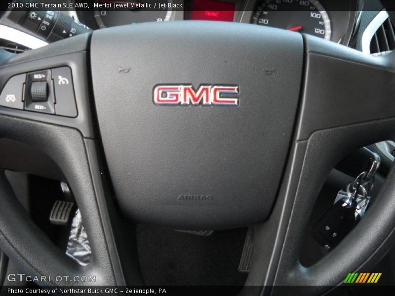 Merlot Jewel Metallic / Jet Black 2010 GMC Terrain SLE AWD