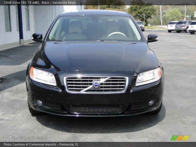 Black / Sandstone Beige 2008 Volvo S80 T6 AWD