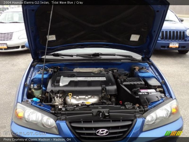 Tidal Wave Blue / Gray 2004 Hyundai Elantra GLS Sedan