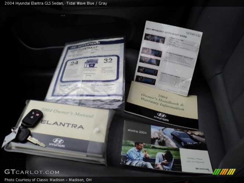Tidal Wave Blue / Gray 2004 Hyundai Elantra GLS Sedan