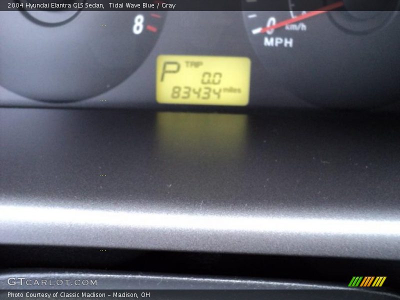 Tidal Wave Blue / Gray 2004 Hyundai Elantra GLS Sedan