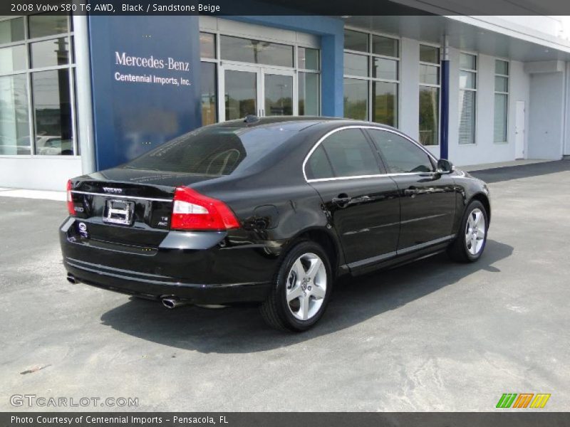 Black / Sandstone Beige 2008 Volvo S80 T6 AWD