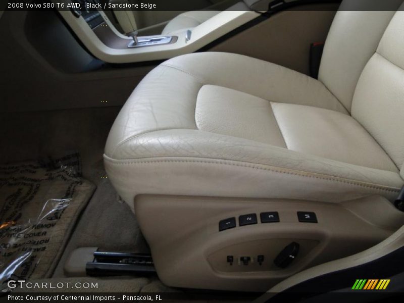 Black / Sandstone Beige 2008 Volvo S80 T6 AWD