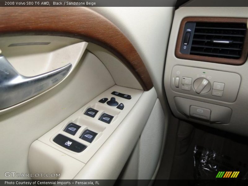 Black / Sandstone Beige 2008 Volvo S80 T6 AWD