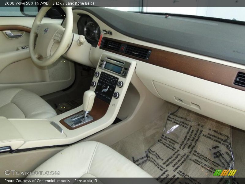 Black / Sandstone Beige 2008 Volvo S80 T6 AWD