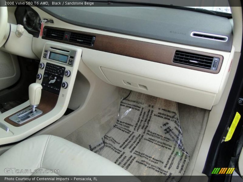 Black / Sandstone Beige 2008 Volvo S80 T6 AWD