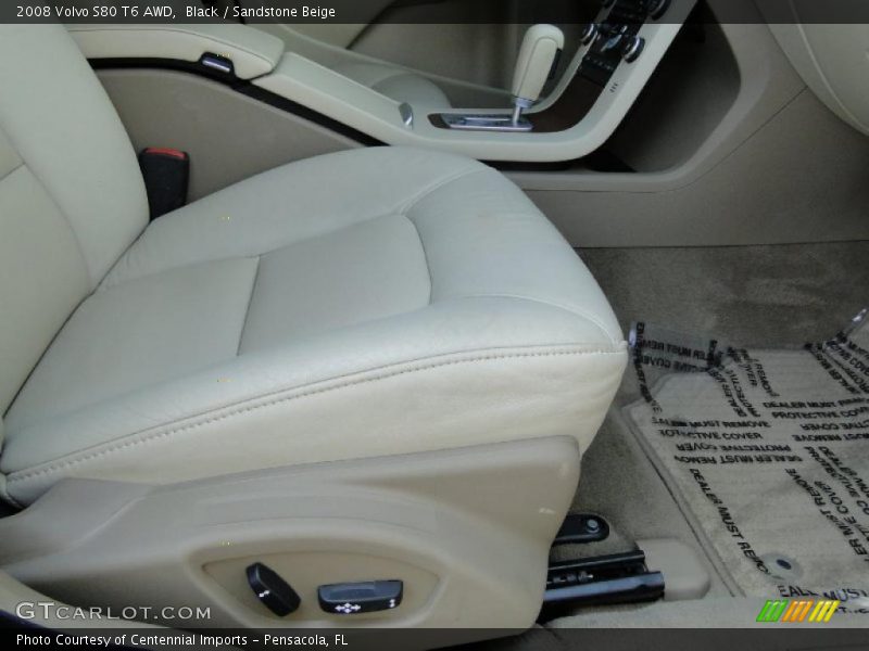 Black / Sandstone Beige 2008 Volvo S80 T6 AWD