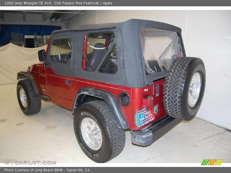 Chili Pepper Red Pearlcoat / Agate 1999 Jeep Wrangler SE 4x4