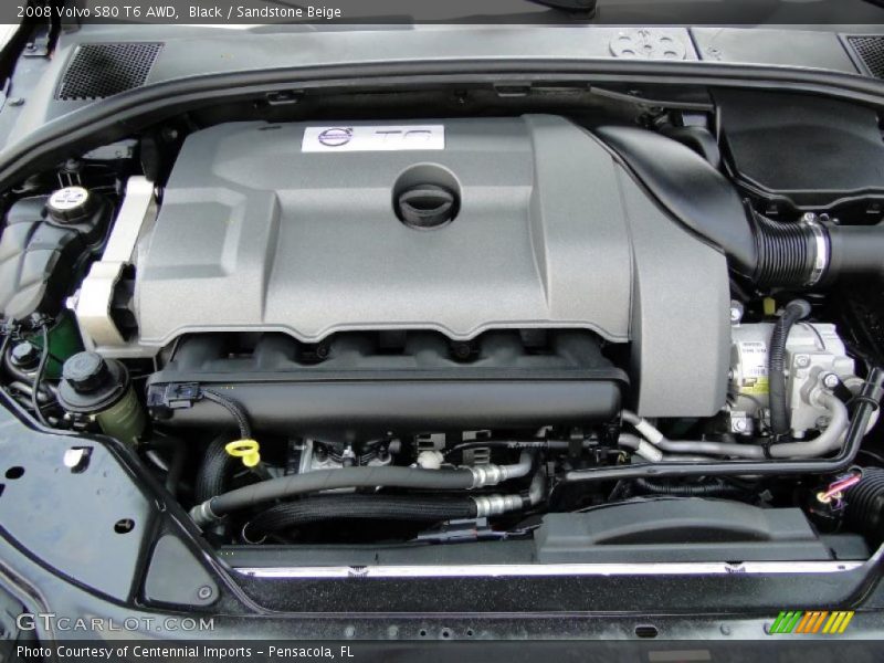 Black / Sandstone Beige 2008 Volvo S80 T6 AWD