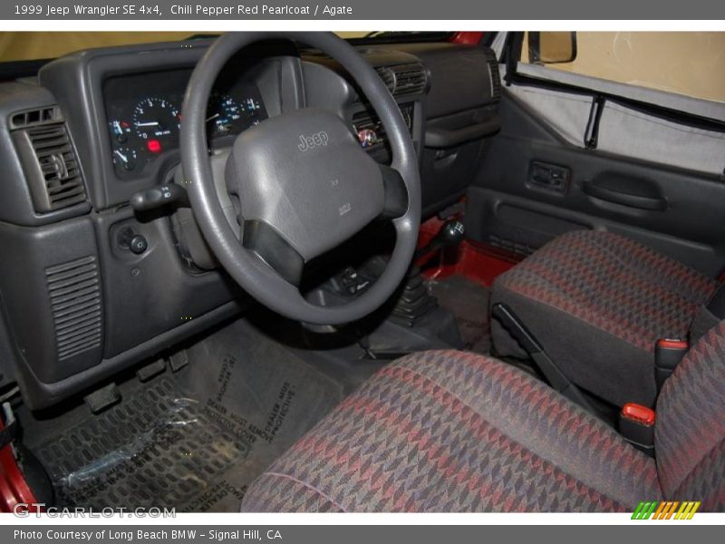 Chili Pepper Red Pearlcoat / Agate 1999 Jeep Wrangler SE 4x4