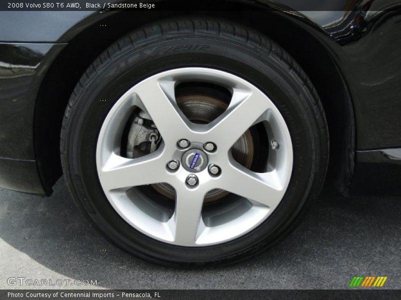 Black / Sandstone Beige 2008 Volvo S80 T6 AWD