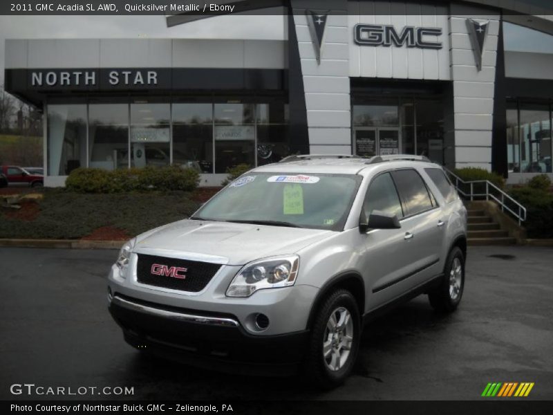 Quicksilver Metallic / Ebony 2011 GMC Acadia SL AWD