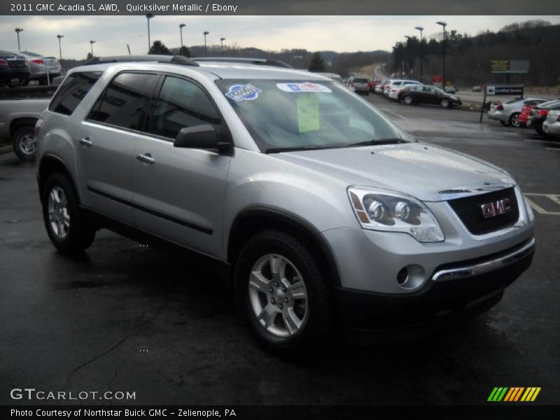 Quicksilver Metallic / Ebony 2011 GMC Acadia SL AWD
