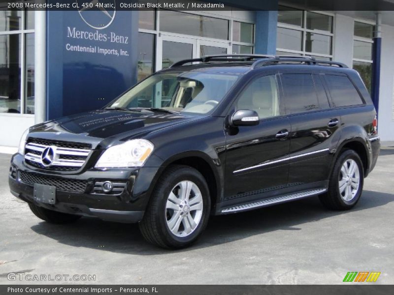Obsidian Black Metallic / Macadamia 2008 Mercedes-Benz GL 450 4Matic