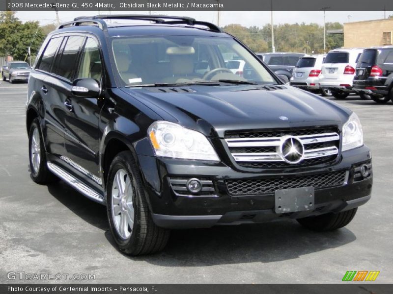 Obsidian Black Metallic / Macadamia 2008 Mercedes-Benz GL 450 4Matic