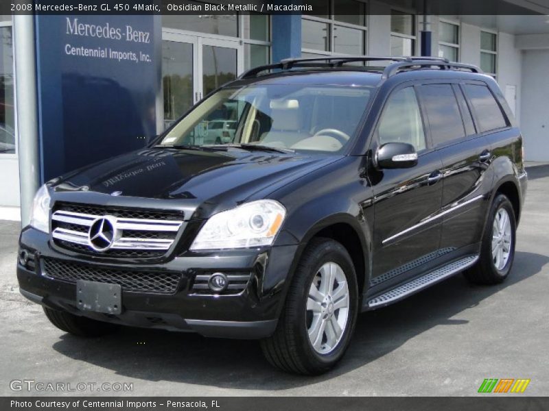 Obsidian Black Metallic / Macadamia 2008 Mercedes-Benz GL 450 4Matic