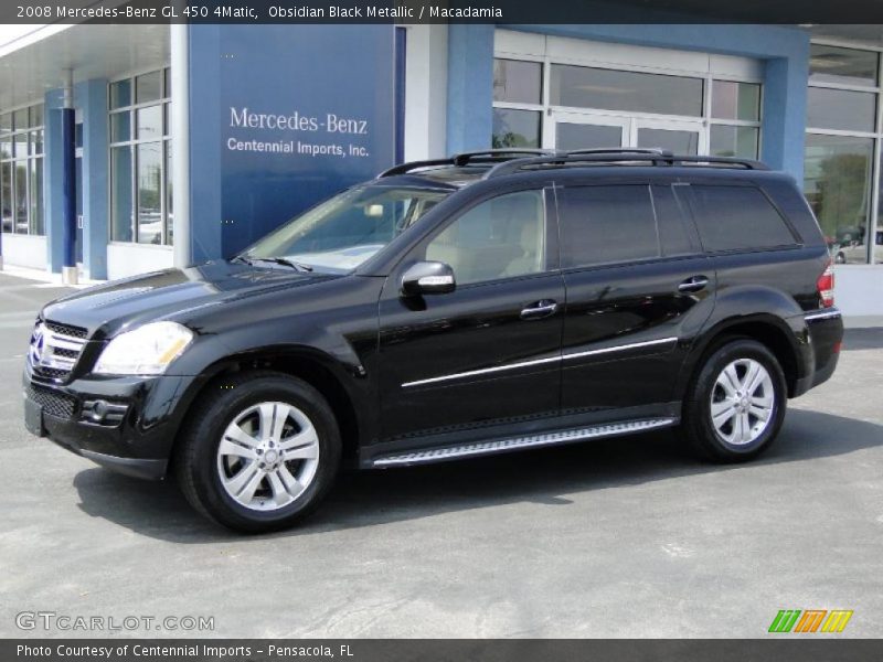 Obsidian Black Metallic / Macadamia 2008 Mercedes-Benz GL 450 4Matic