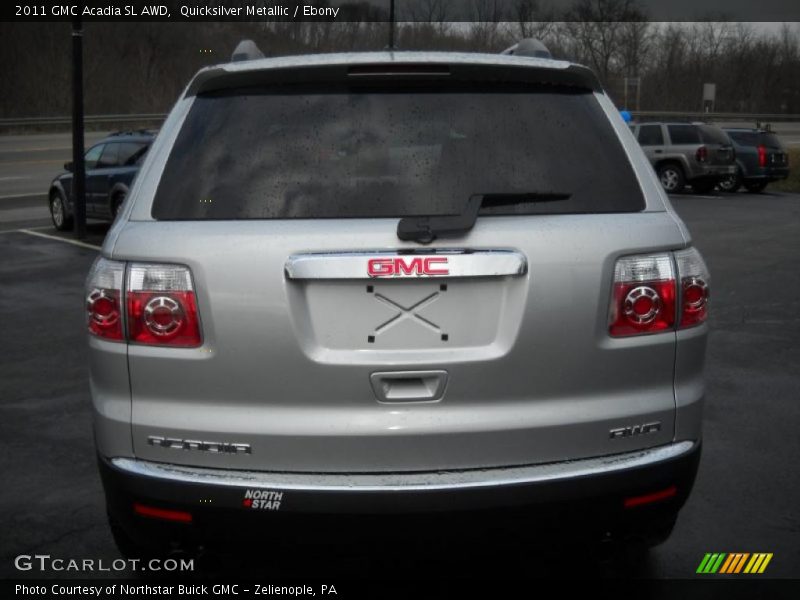 Quicksilver Metallic / Ebony 2011 GMC Acadia SL AWD