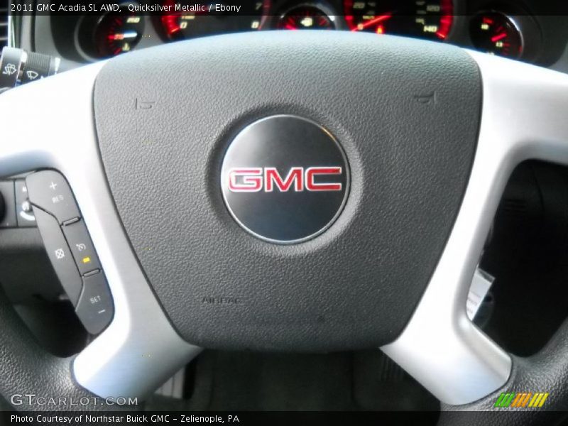 Quicksilver Metallic / Ebony 2011 GMC Acadia SL AWD