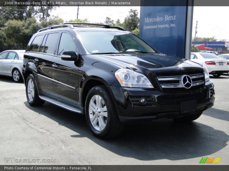 Obsidian Black Metallic / Macadamia 2008 Mercedes-Benz GL 450 4Matic