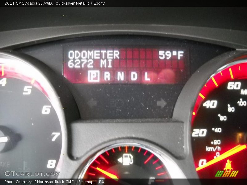 Quicksilver Metallic / Ebony 2011 GMC Acadia SL AWD