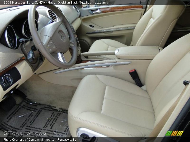 Obsidian Black Metallic / Macadamia 2008 Mercedes-Benz GL 450 4Matic
