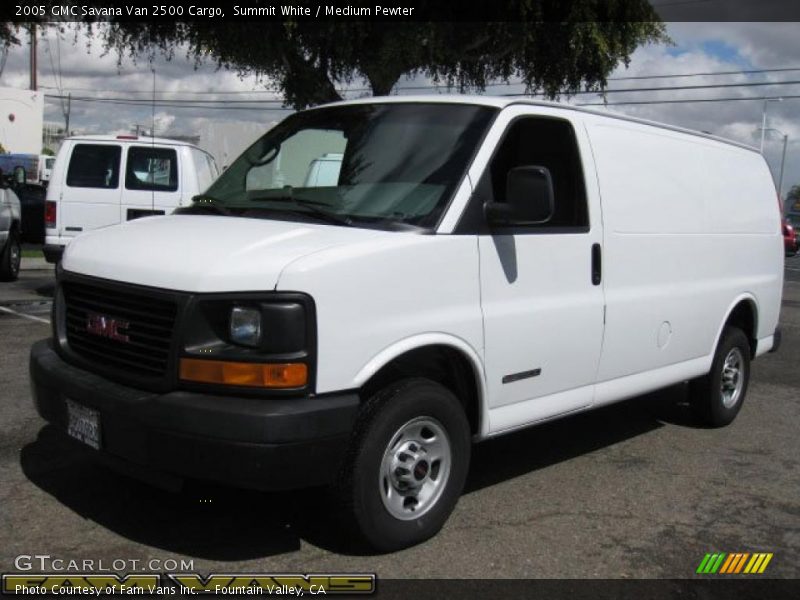 Summit White / Medium Pewter 2005 GMC Savana Van 2500 Cargo