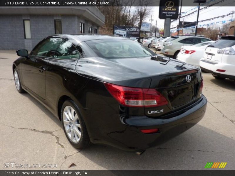 Smoky Granite Mica / Black 2010 Lexus IS 250C Convertible