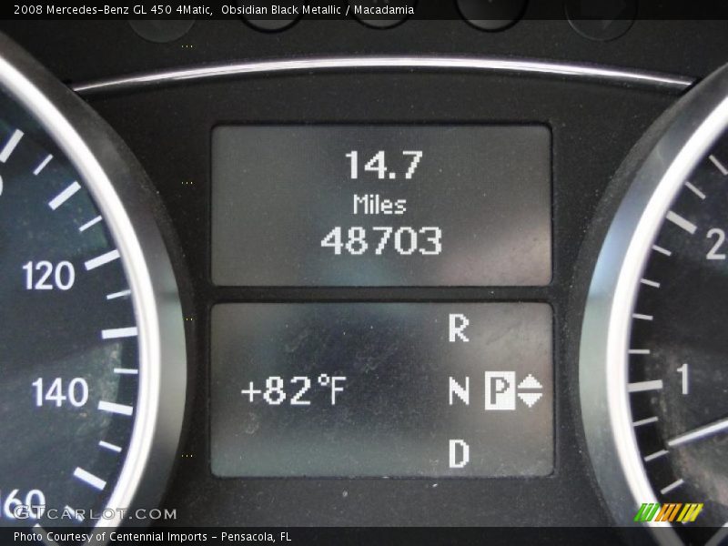 Obsidian Black Metallic / Macadamia 2008 Mercedes-Benz GL 450 4Matic