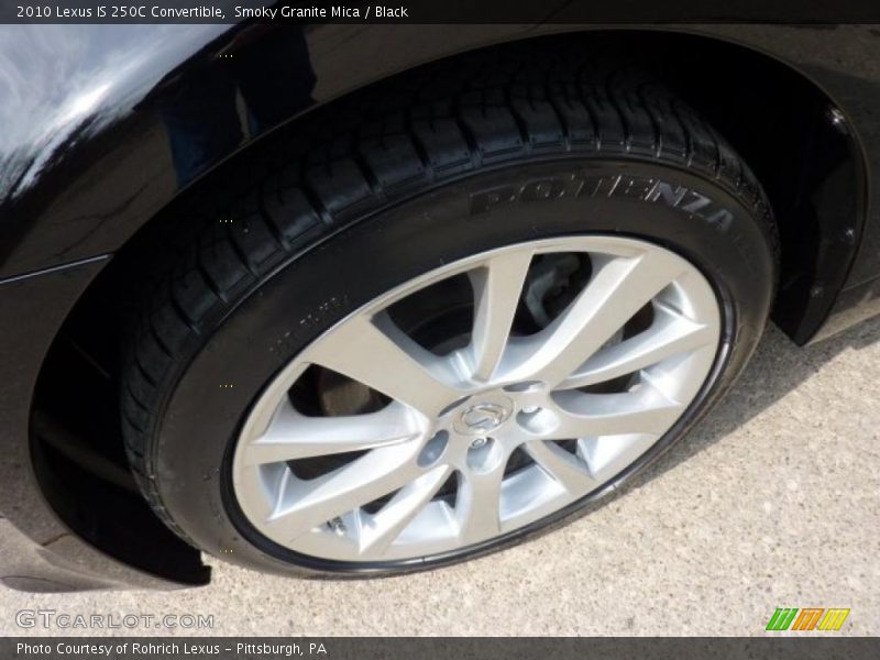 Smoky Granite Mica / Black 2010 Lexus IS 250C Convertible
