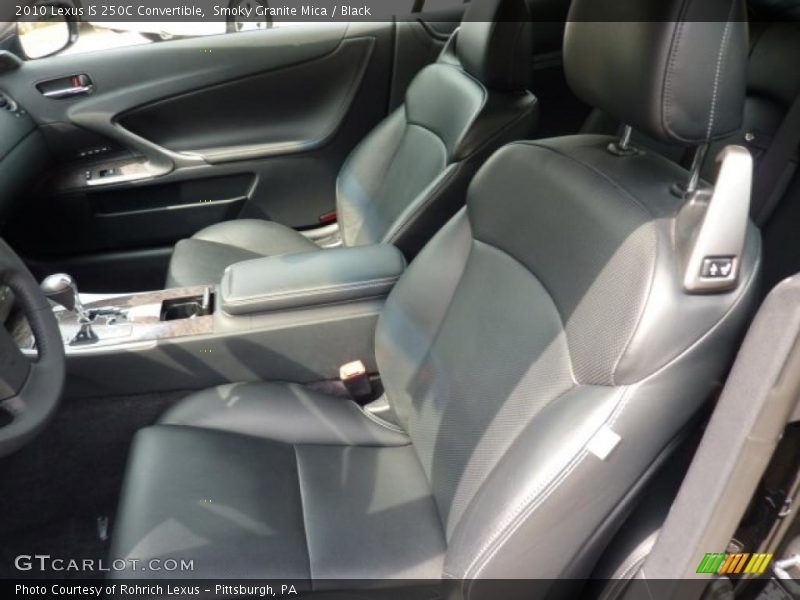 Smoky Granite Mica / Black 2010 Lexus IS 250C Convertible