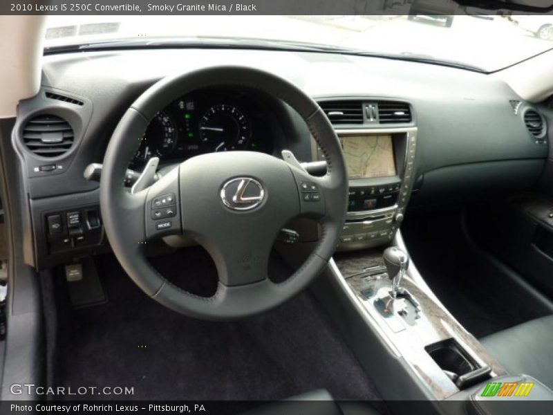 Smoky Granite Mica / Black 2010 Lexus IS 250C Convertible