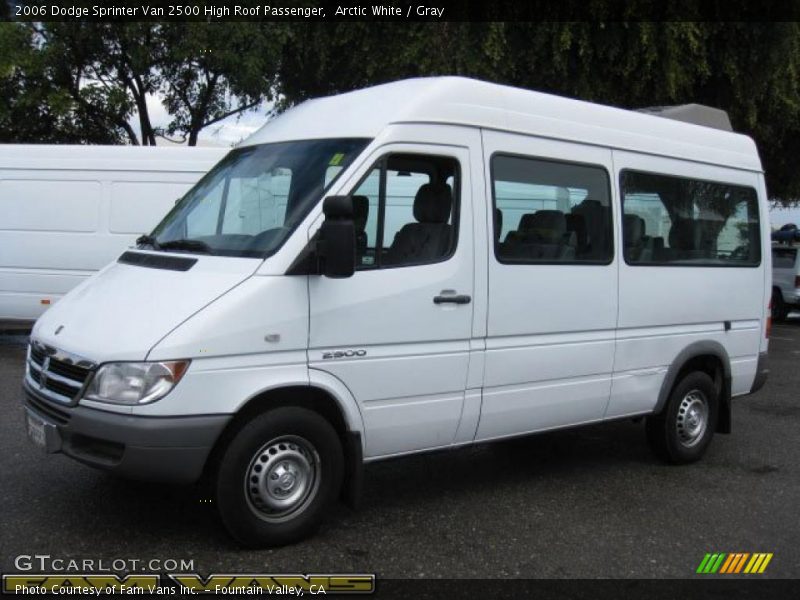 Arctic White / Gray 2006 Dodge Sprinter Van 2500 High Roof Passenger