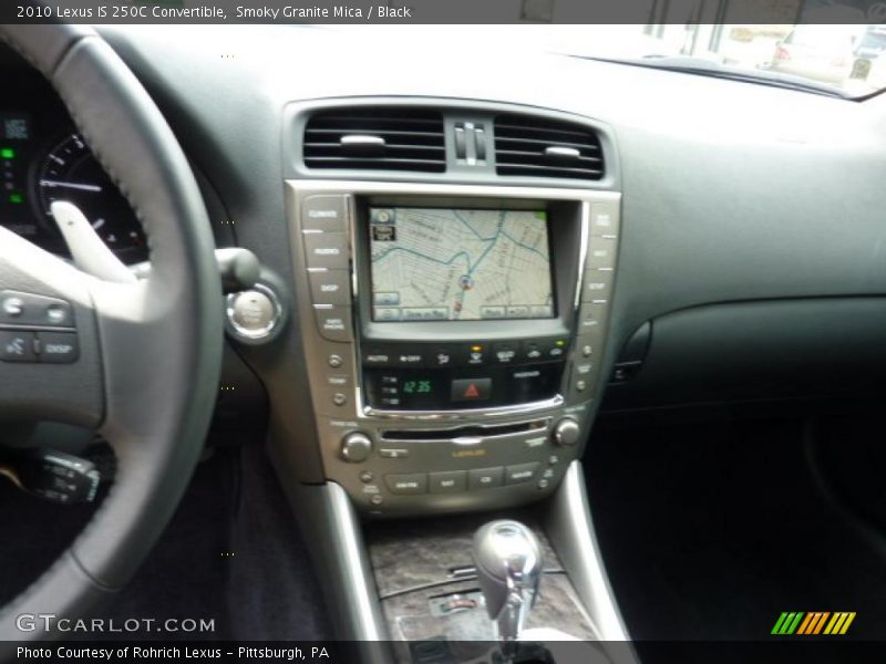 Smoky Granite Mica / Black 2010 Lexus IS 250C Convertible