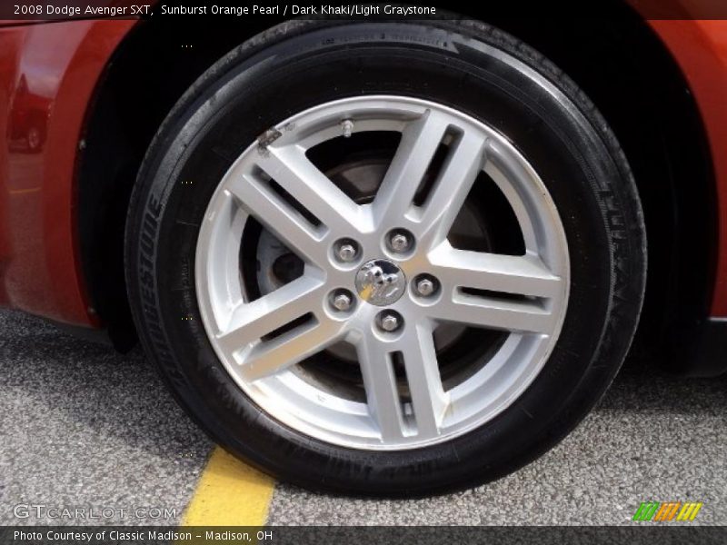 Sunburst Orange Pearl / Dark Khaki/Light Graystone 2008 Dodge Avenger SXT
